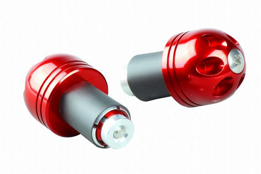 ビッグバーエンドキャップ レッド 汎用