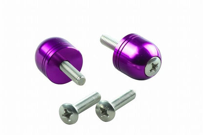 Aluminum Bar End Caps Blueberry M6 for Honda
