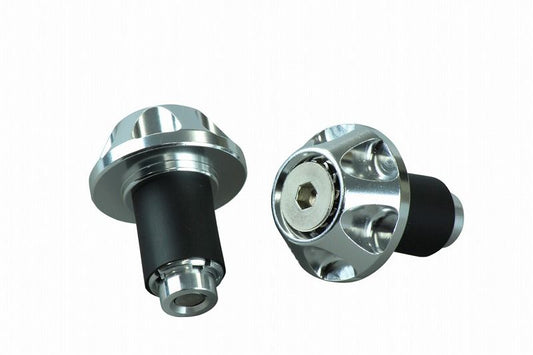 Grip End Cap Silver Universal for Handlebars