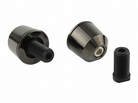 Solid Bar Ends M12 Black Chrome for Suzuki