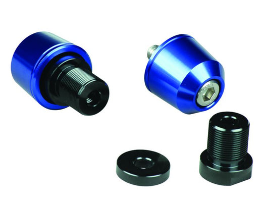 Solid Bar Ends M17 Blue for Kawasaki