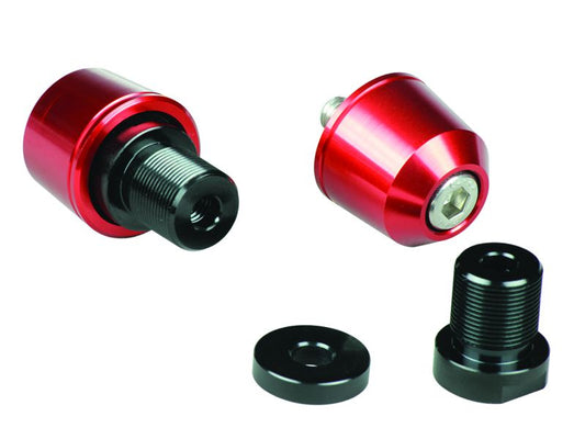 Solid Bar Ends M17 Red for Kawasaki