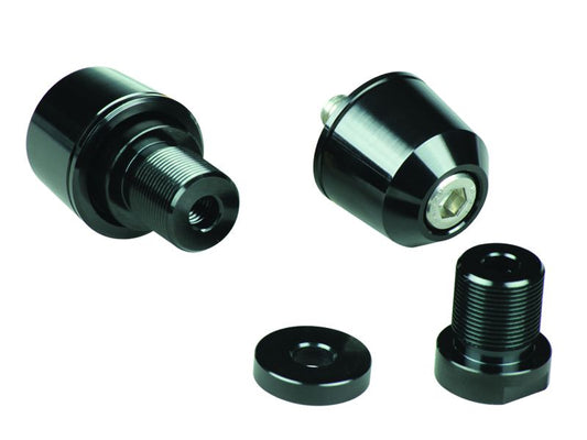 Solid Bar Ends M17 Black for Kawasaki