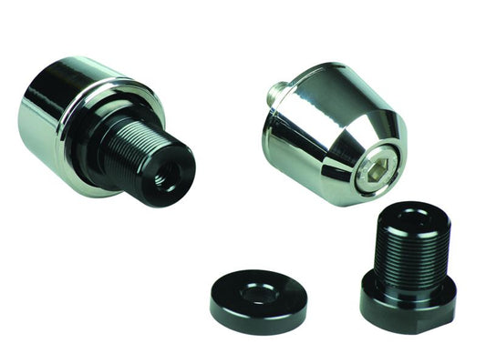 Solid Bar Ends M17 Plated for Kawasaki