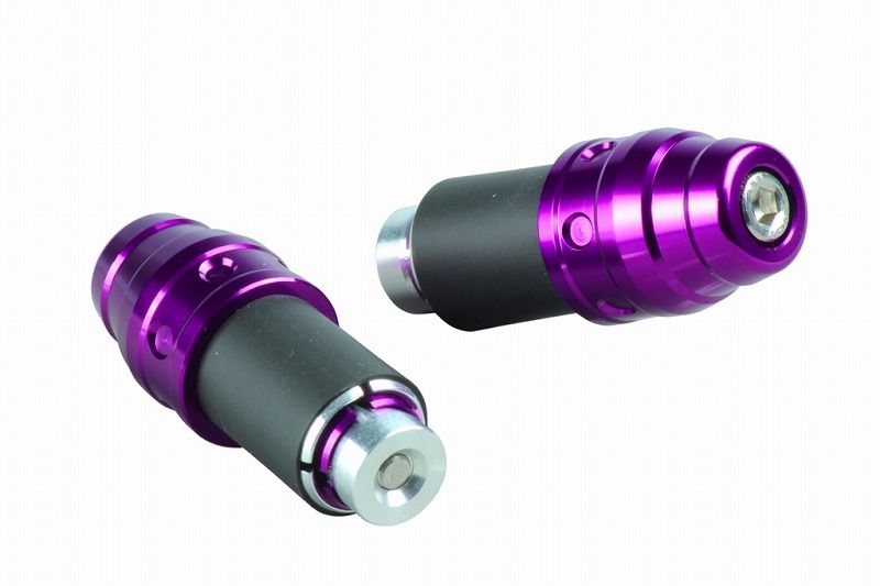 エンボス アルミバーエンドキャップ ブルーベリー 汎用