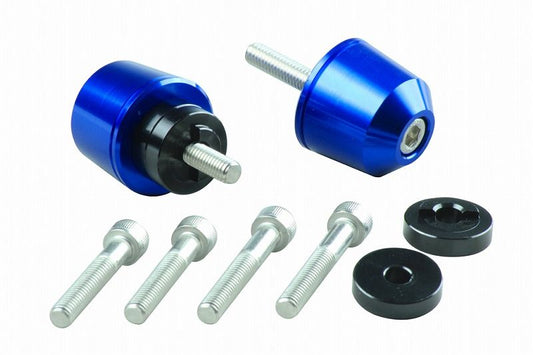 Solid Bar Ends M6 Blue for Honda/Suzuki