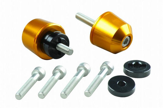 Solid Bar Ends M6 Gold for Honda/Suzuki