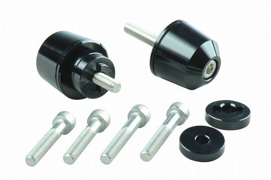 Solid Bar Ends M6 Black for Honda/Suzuki