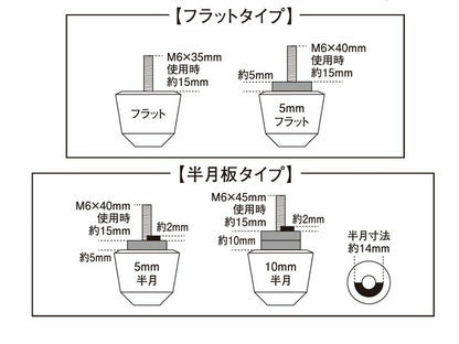 ソリッドバーエンド M6(マットカラー) マットブラック ホンダ用/スズキ用