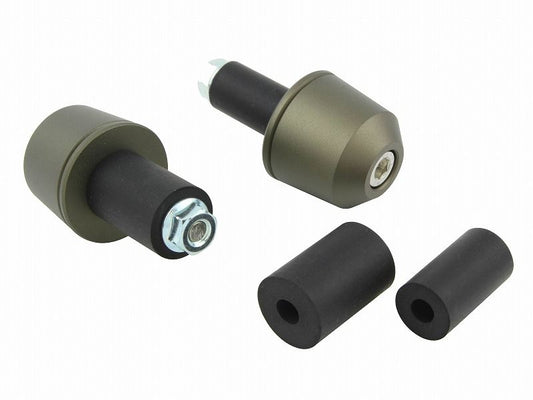 Solid Bar Ends, Matte Type, Matte Titanium, Universal