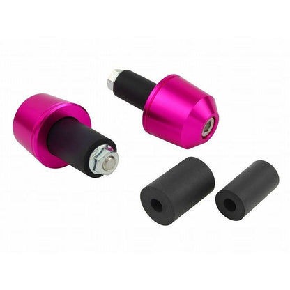 Solid Bar Ends Universal Pink Set of Left and Right