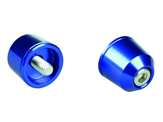 Solid Bar Ends M8 Blue for Kawasaki