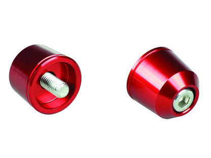 Solid Bar Ends M8 Red for Kawasaki