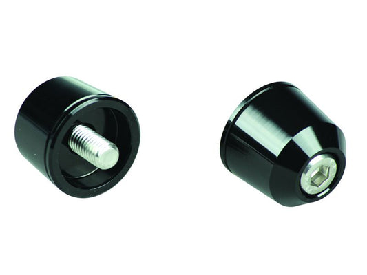 Solid Bar Ends M8 Black for Kawasaki