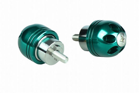 Weighted Big Bar Ends Dark Green M6 for Honda