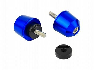Solid Bar Ends M6 Blue for Yamaha
