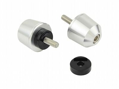 Solid Bar Ends M6 Silver for Yamaha