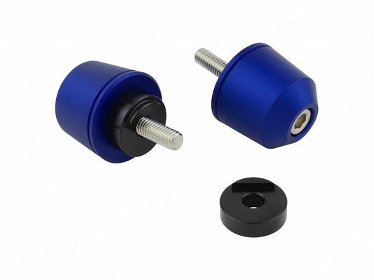 Solid Bar End M6 (Matte Color) Matte Blue for Yamaha