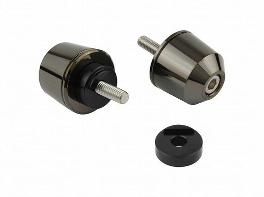 Solid Bar End M6 Black Chrome for Yamaha
