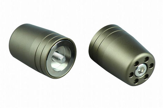 Ultra Heavy Bar Ends Type 1 (Matte Color) Matte Titanium M8 for Kawasaki
