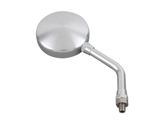 Machined Z2 Type Mirror Short Stay Silver 10mm-P1.25 Left/Right Universal