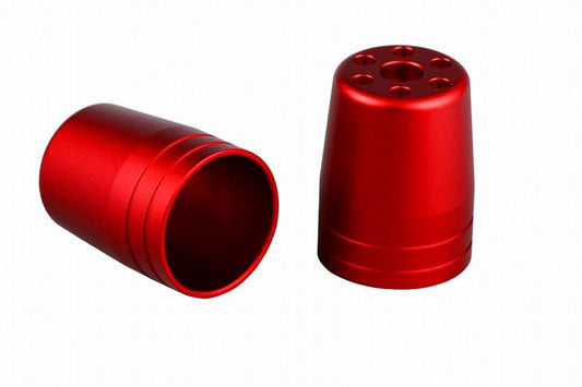 Outer Cover Single Side Ultra Heavy Bar End Type 1 (Matte Color) / for M6 Matte Red 1 pc. Replacement Part
