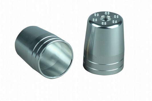 Outer Cover, One Side, Ultra Heavy Bar End Type 1/M6, Silver, 1 pc, Replacement Part