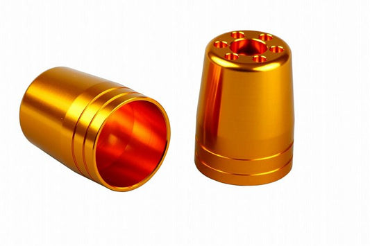 Outer Cover, Single Side, Ultra Heavy Bar End Type 1/M8 Gold, 1 pc., Replacement Part