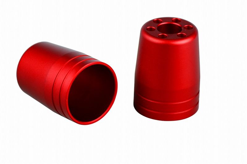 アウターカバー 片側 ウルトラヘビーバーエンドタイプ1(マットカラー)/M8用 マットレッド 1個入 補修部品