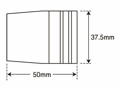 アウターカバー 片側 ウルトラヘビーバーエンドタイプ1/M8用 レッド 1個入 補修部品