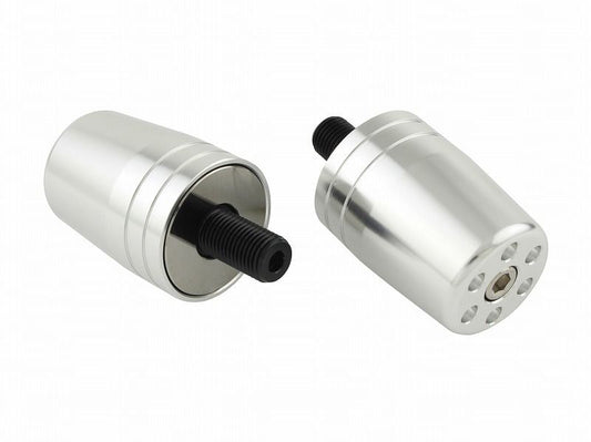 Ultra Heavy Bar End Type 1 Silver M12 For Suzuki