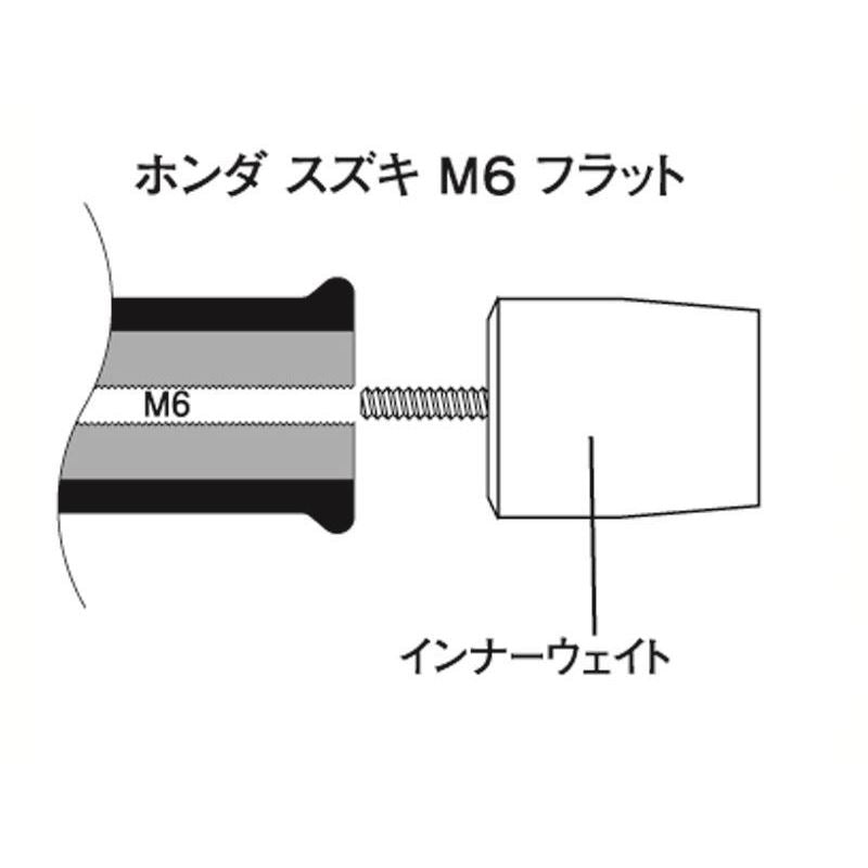 Ultra Heavy Bar Ends Pink Type 1 M6 for Honda/Suzuki (Left and Right Set)