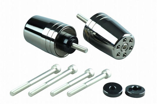 Ultra Heavy Bar Ends Type 1 Chrome M6 for Honda/Suzuki
