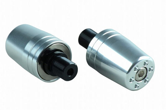 Ultra-heavy Bar Ends Type1 Silver M17 for Kawasaki