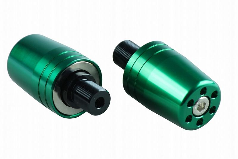 Ultra Heavy Bar Ends Type 1 Dark Green M17 For Kawasaki
