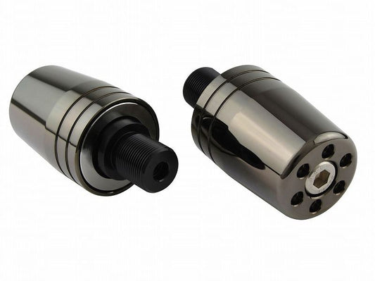 Ultra Heavy Bar Ends Type 1 Black Chrome M17 for Kawasaki