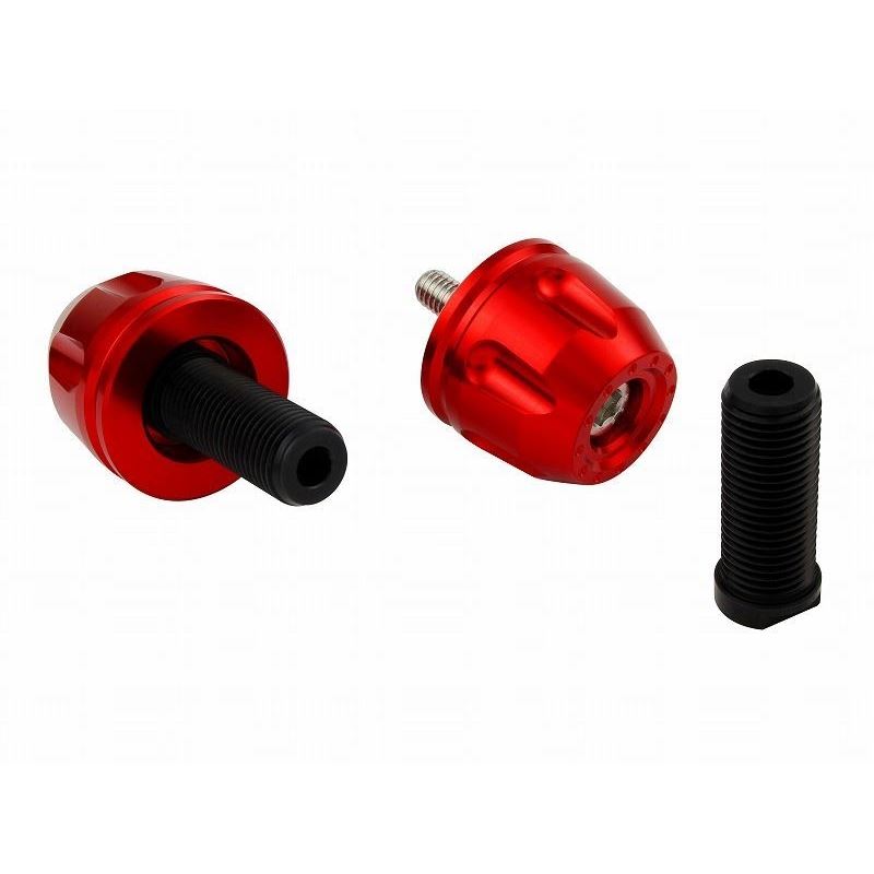 Billet Revolver Bar Ends Red M12 Suzuki Vehicles Left/Right Set