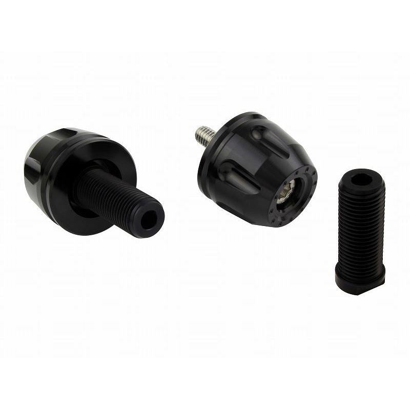 Billet Revolver Bar Ends Black M12 Suzuki Vehicles Left and Right Set