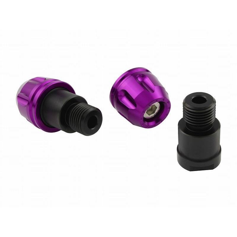 ビレットリボルバーエンド ブルーベリー M16 ヤマハ車 左右セット