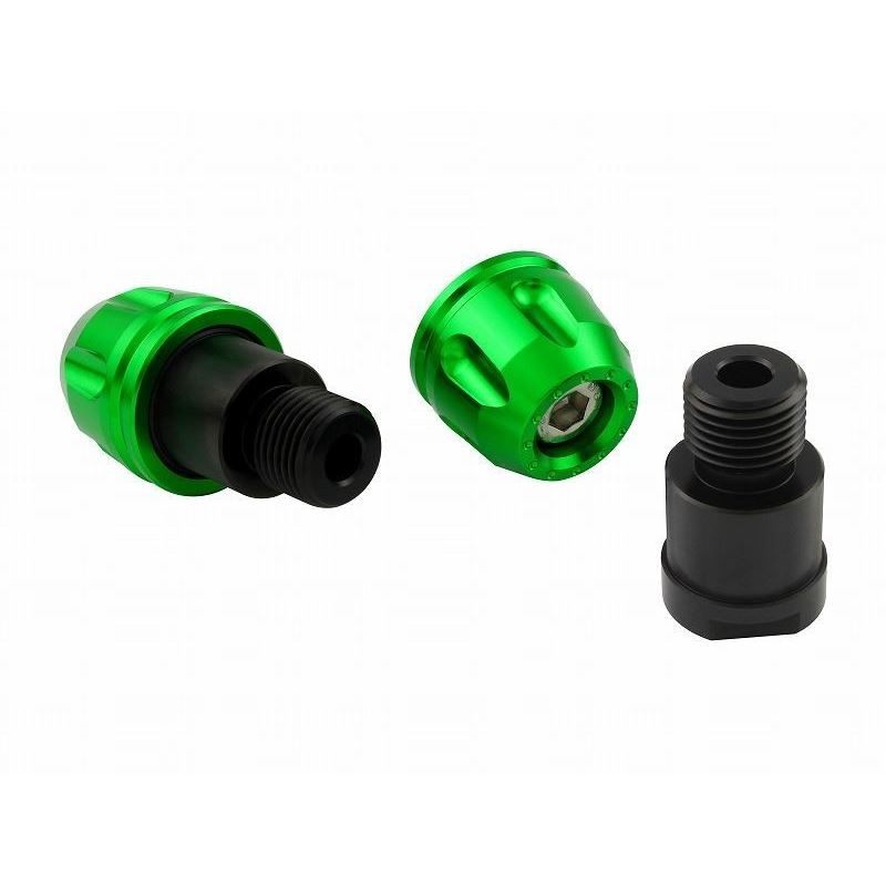 Billet Revolver Bar Ends Lime Green M16 Yamaha Motorcycles Left and Right Set