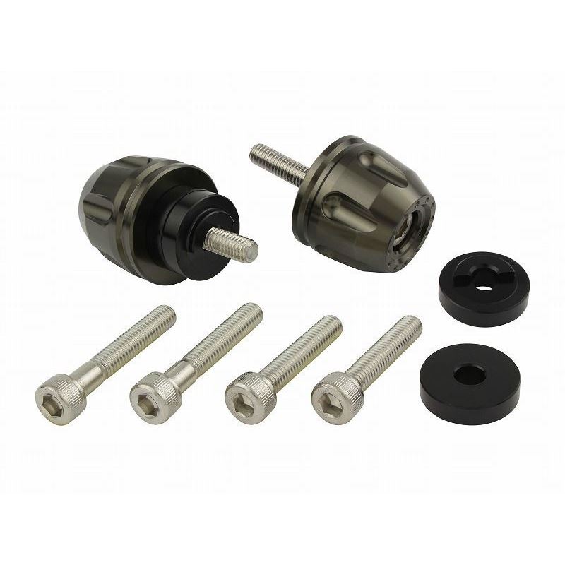 Billet Revolver Bar Ends Titanium M6 Honda/Suzuki Models Left/Right Set
