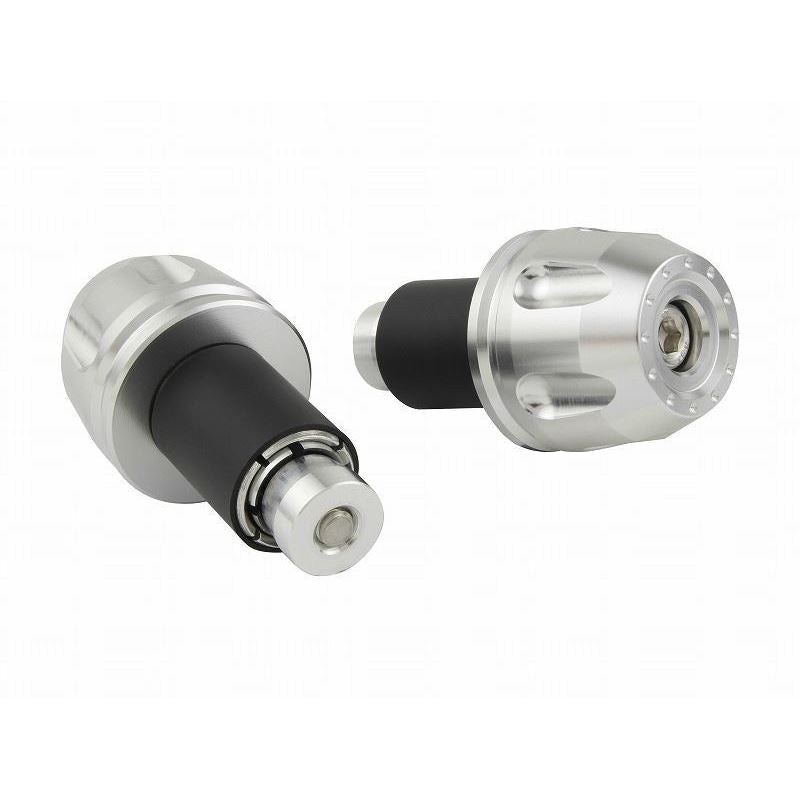 Billet Revolver Ends Universal Silver 14mm-19mm Left and Right Set
