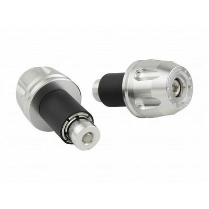 Billet Revolver Ends Universal Silver 14mm-19mm Left and Right Set