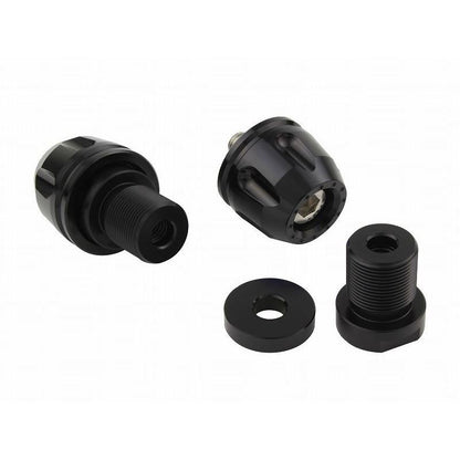 Billet Revolver Bar Ends Black M8 Kawasaki Models Left and Right Set