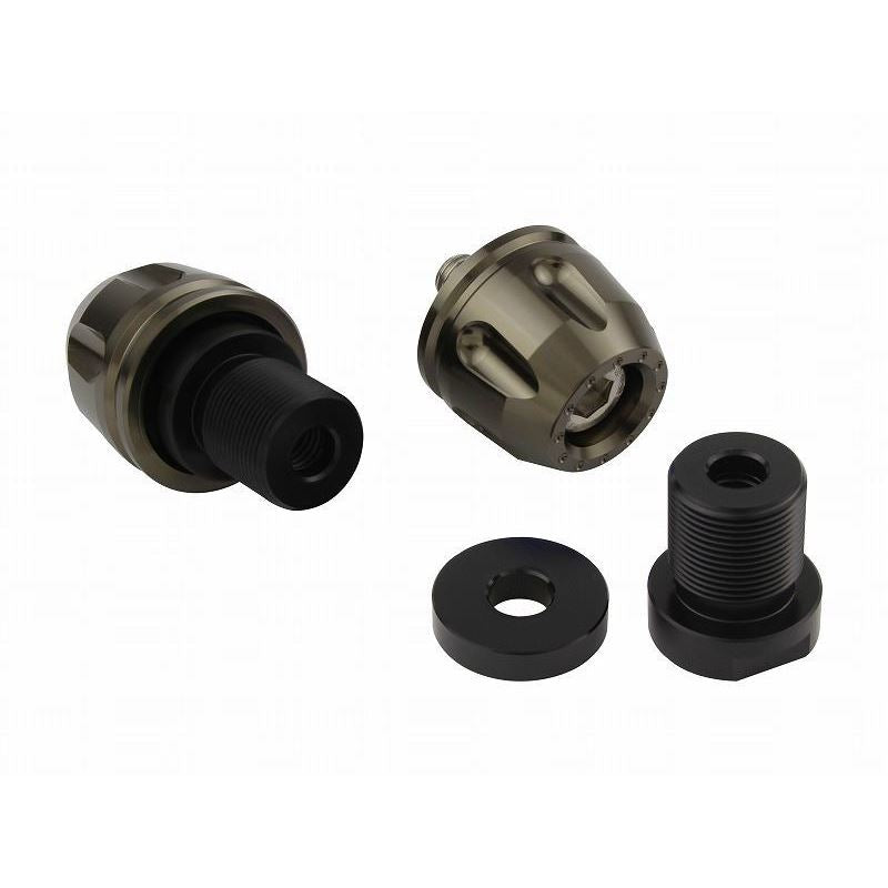 Billet Revolver Bar Ends Titanium M8 Kawasaki Models Left and Right Set
