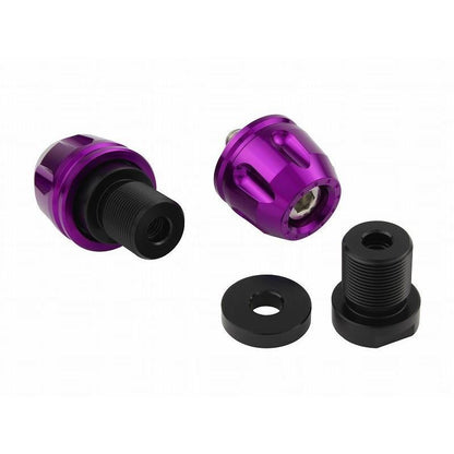 Billet Revolver Ends Blueberry M6 Kawasaki Models Left and Right Set