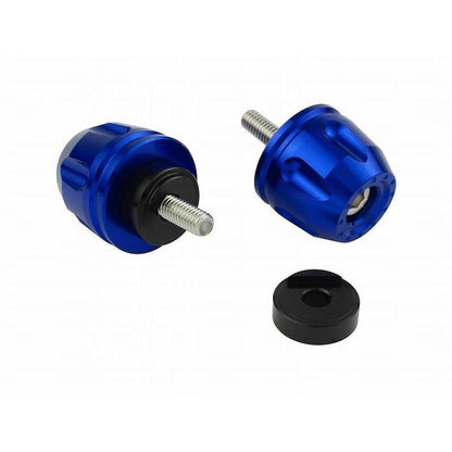 Billet Revolver Bar Ends Blue M6 Yamaha Models Left/Right Set