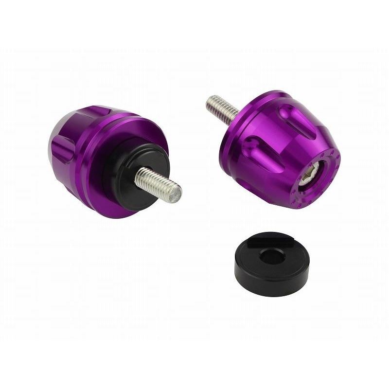 Billet Revolver Bar Ends Blueberry M6 Yamaha Left and Right Set