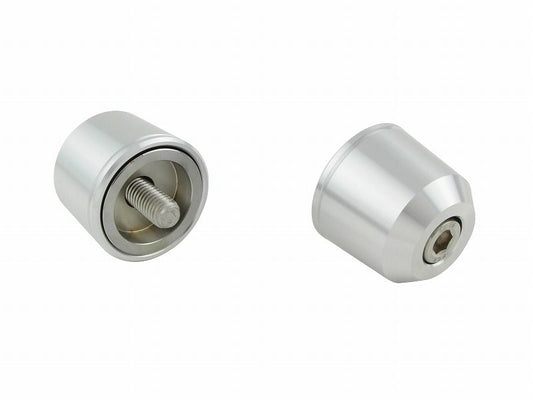 Middleweight Bar Ends, Silver, M8, for Kawasaki