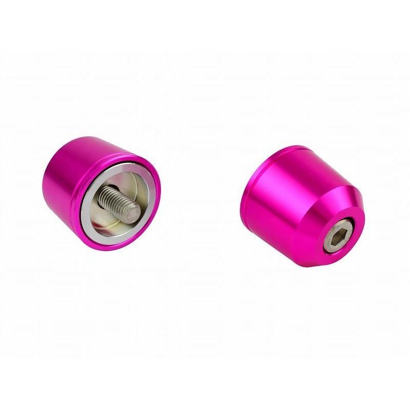 Middle Weight Bar Ends Pink M8 Kawasaki Vehicles Left and Right Set